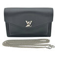Louis Vuitton Mylockme Chain Pochette Lockme Sac à bandoulière avec chaîne argentée Noir