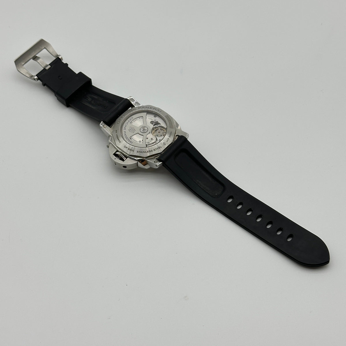 Panerai Luminor GMT Stainless Steel Black Rubber Watch