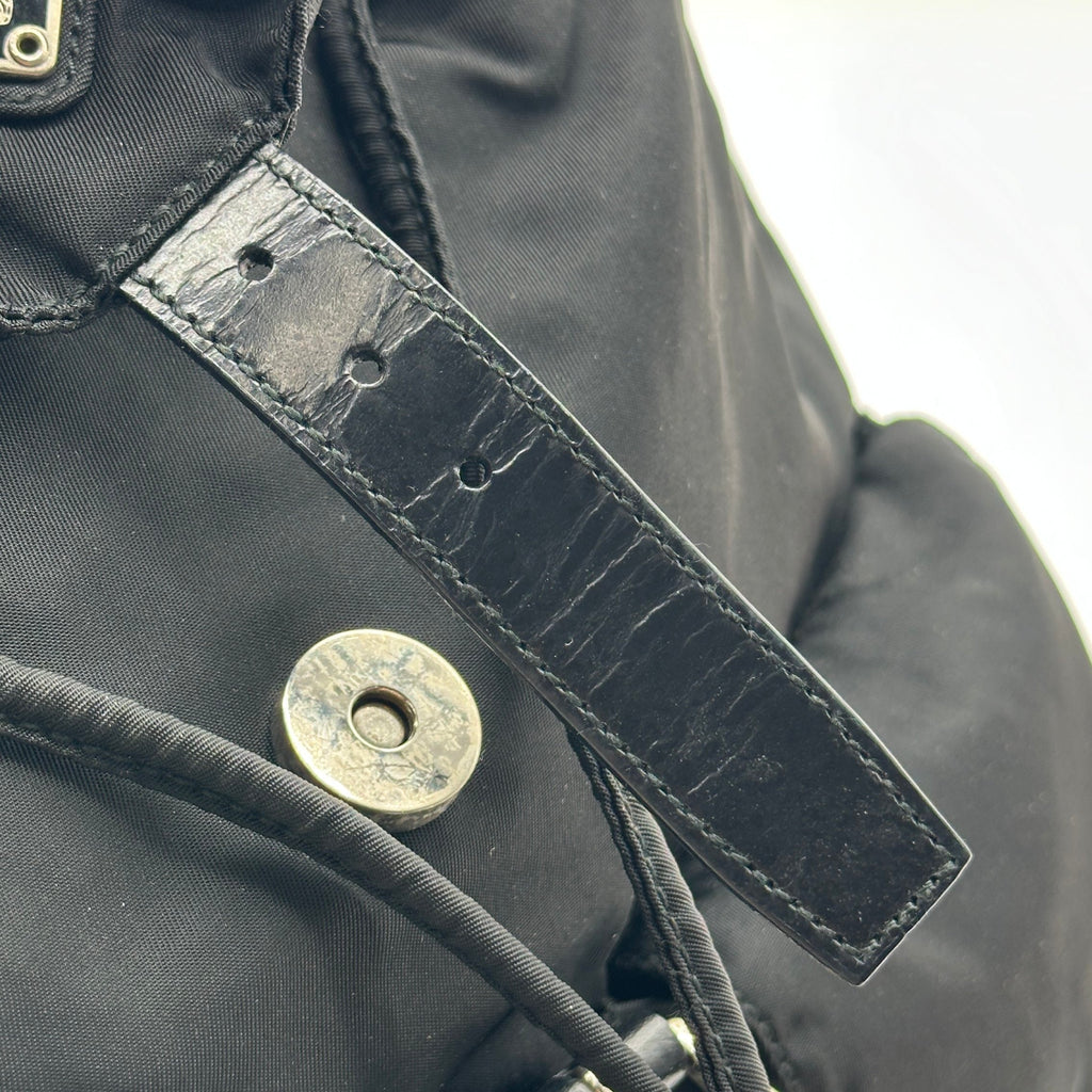 Prada Nylon Rucksack Backpack Bag Black