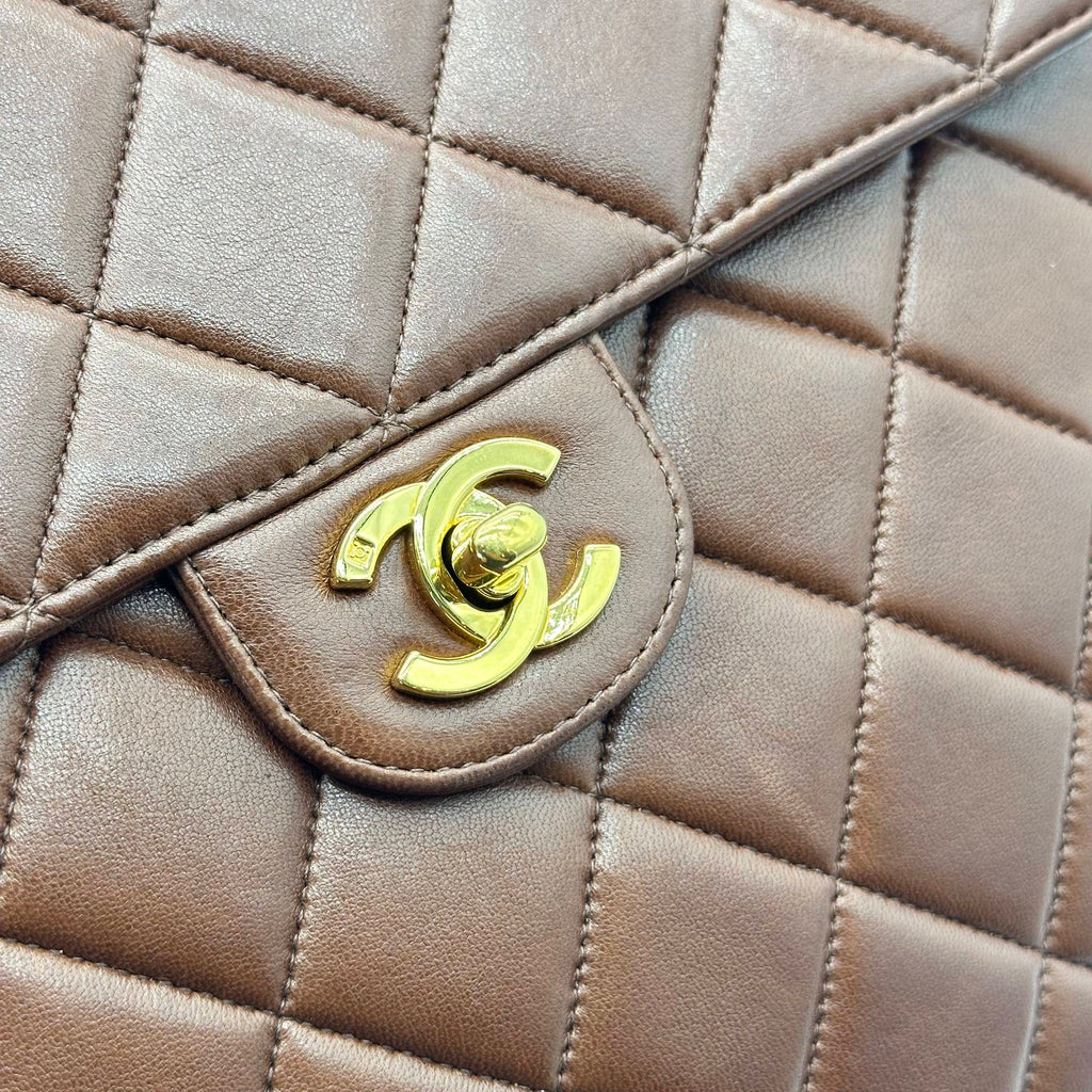 Chanel Double Face Kelly Dark Red Shoulder Bag 4 Series