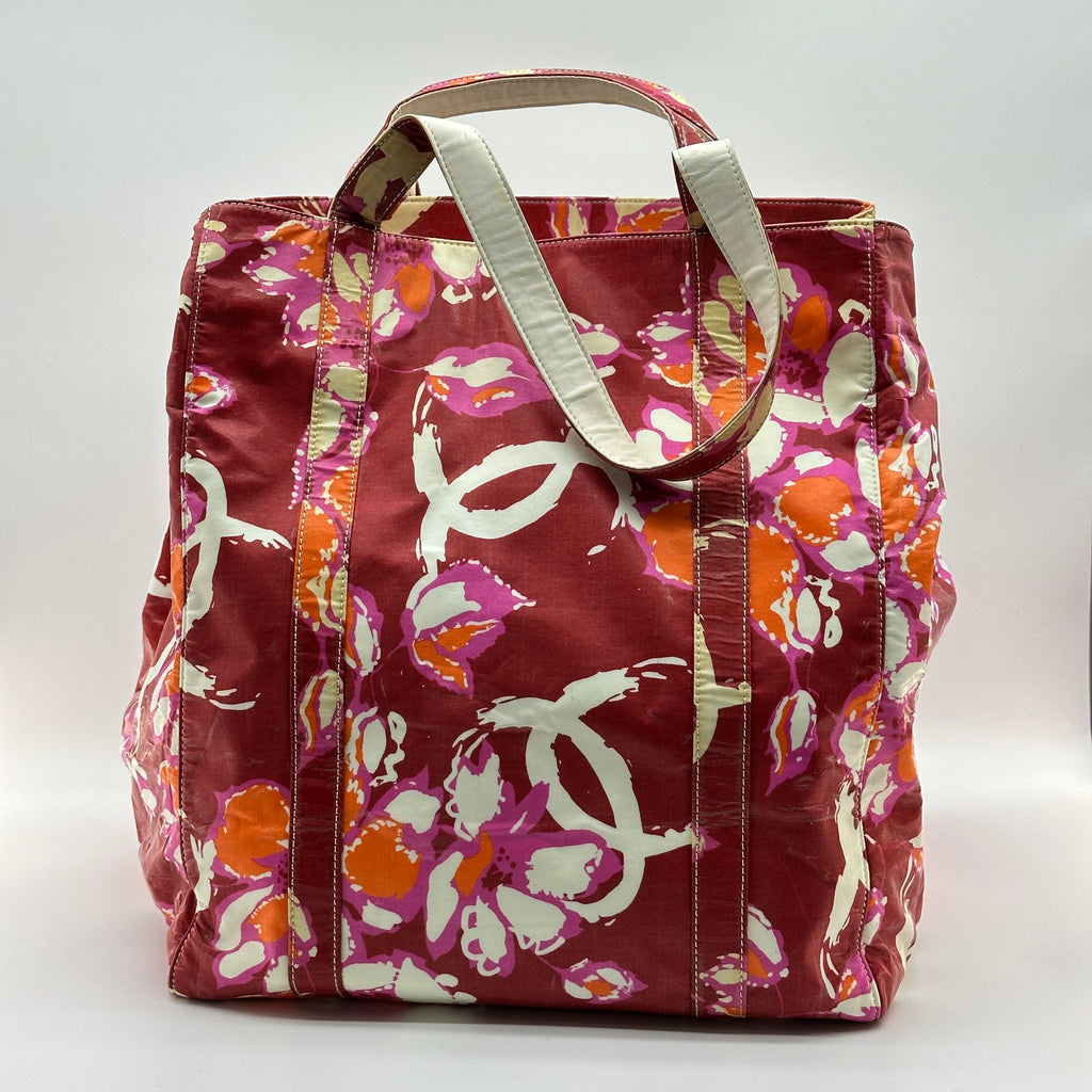 Chanel High Summer CC Print Patent Leather Multicolor Tote Bag
