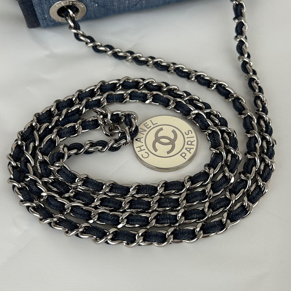 Chanel Mini Matlassse Denim Shoulder Bag