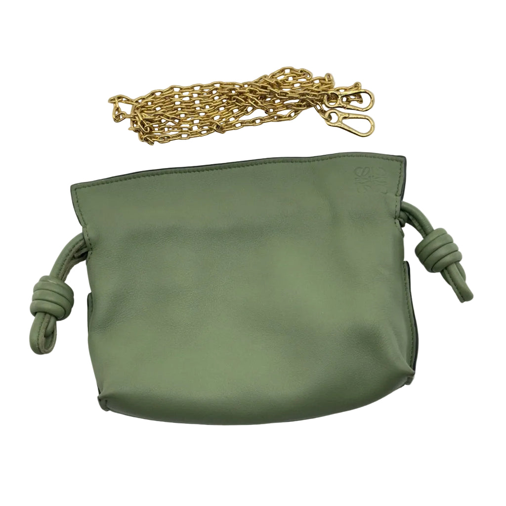 loewe flamenco mini calfskin green