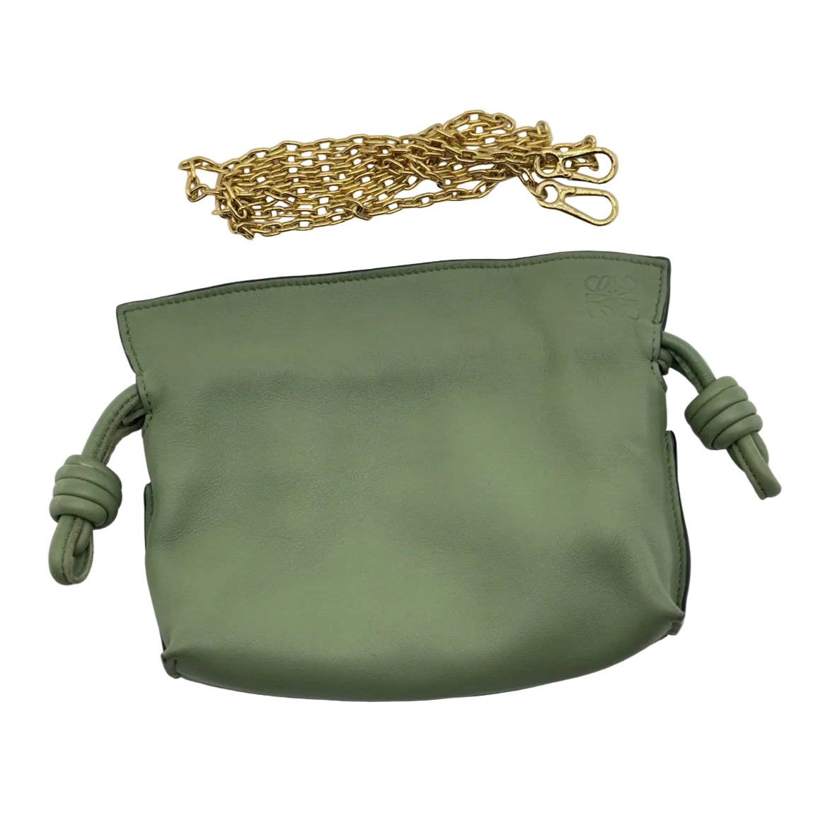 loewe flamenco mini calfskin green
