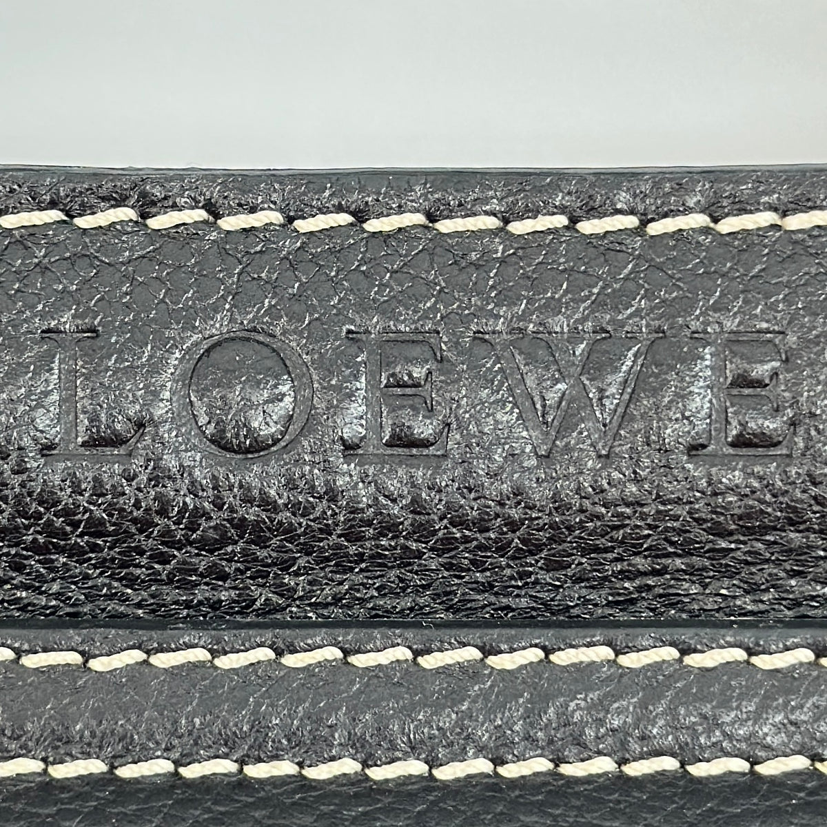 LOEWE Vintage Shoulder Bag Dual Exterior Pockets Gold Hardware