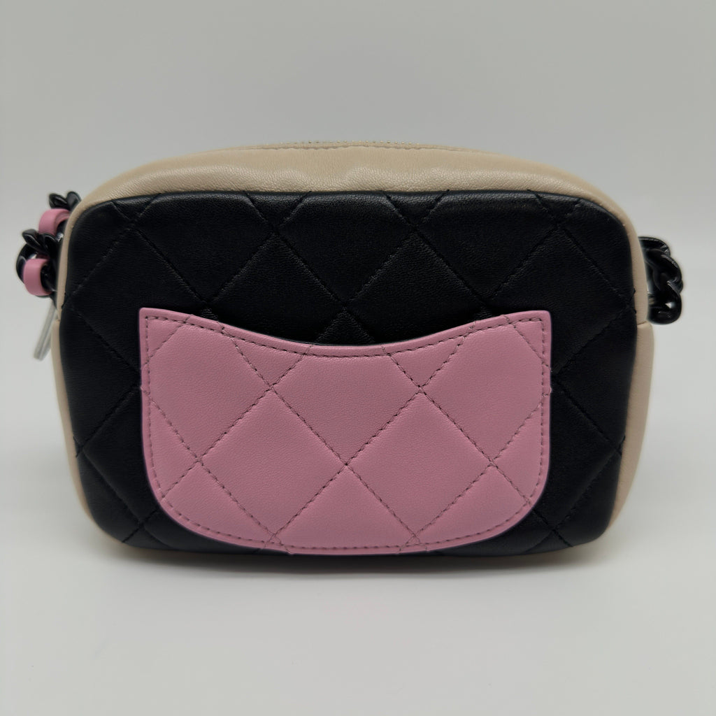 Chanel Quilted Lambskin Mini Camera Multicolor Shoulder Bag