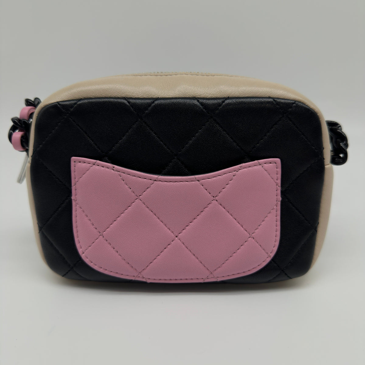 Chanel Quilted Lambskin Mini Camera Multicolor Shoulder Bag