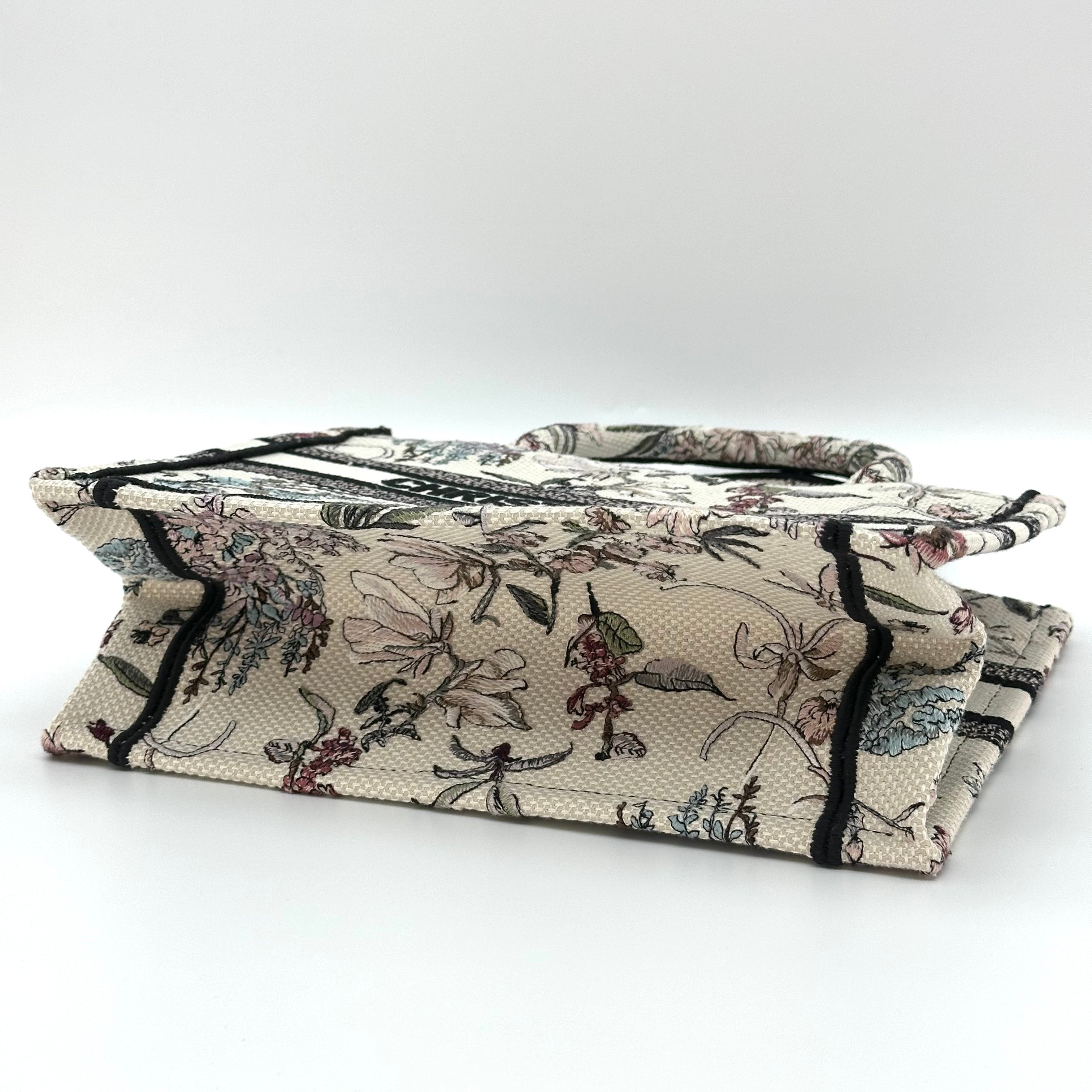 Christian Dior Book Tote canvas Handbag Small