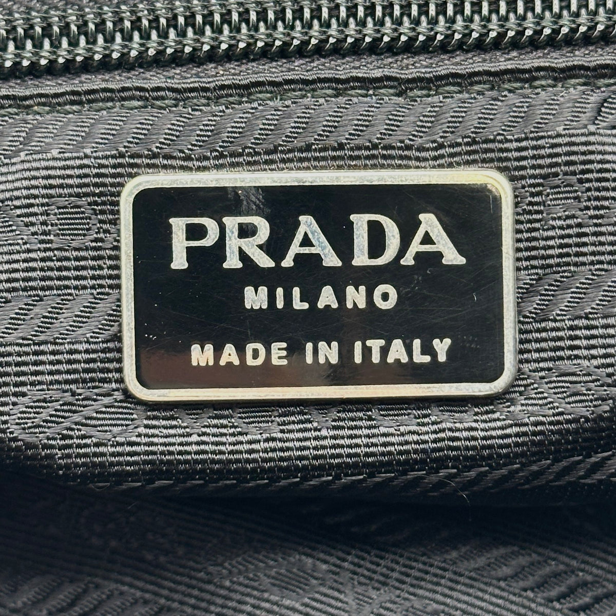 Prada Tessuto Nylon Leather Black Backpack