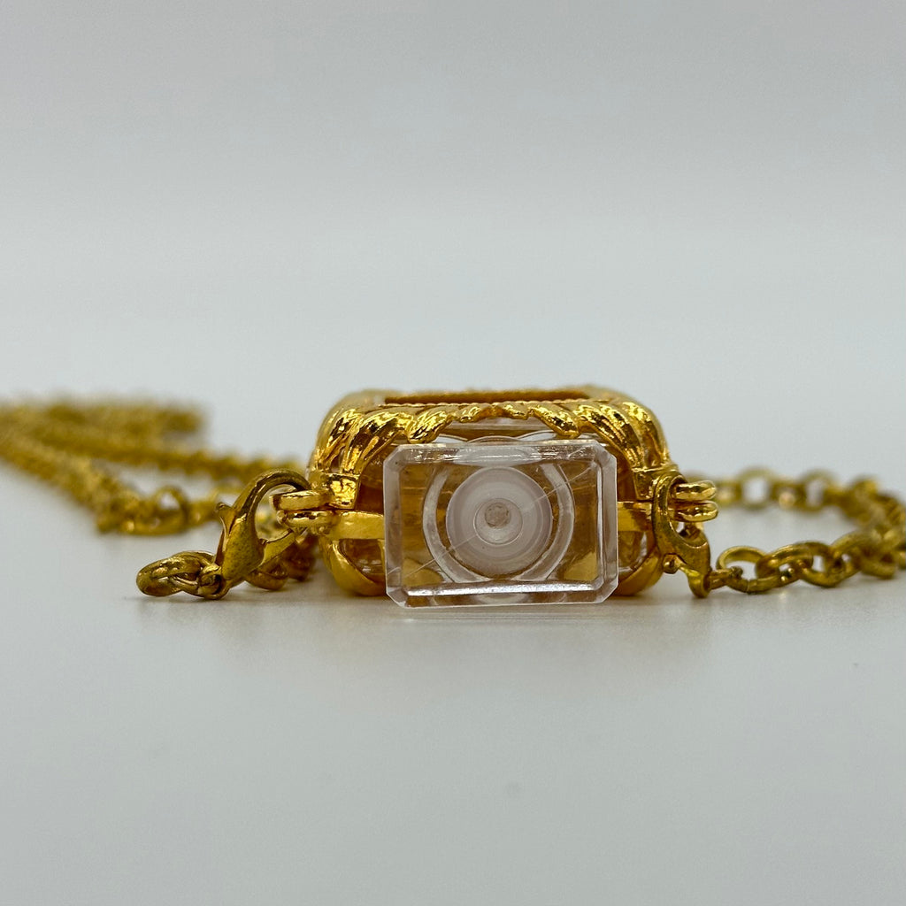 Chanel No. 5 Parfume Mini Bottle Chain Necklace vintage