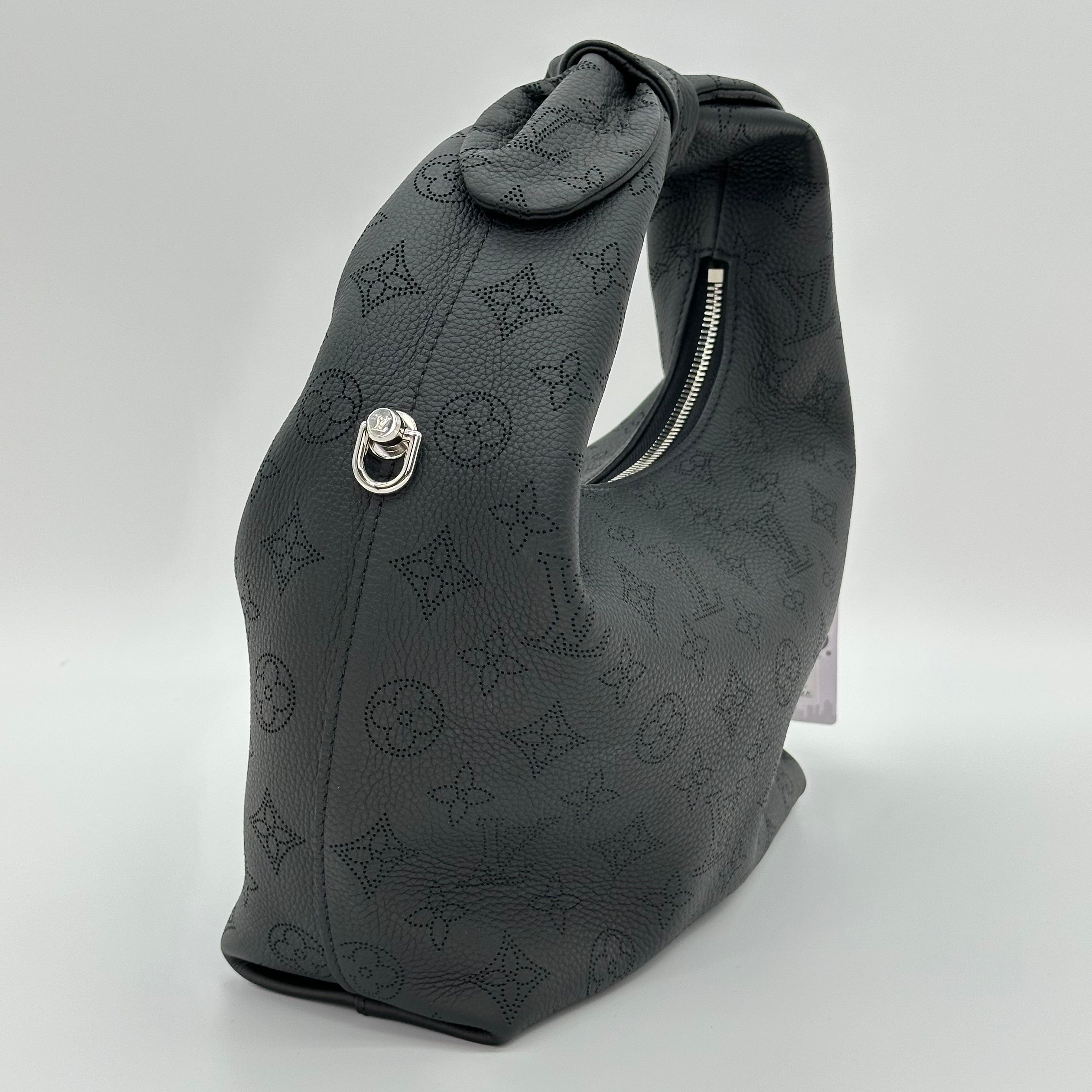 Louis Vuitton Why Knot PM Monogram Mahina Leather Shoulder Bag Black M20703 RFID