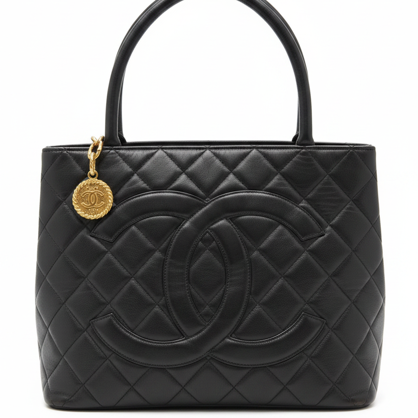 Chanel Reissue Tote Bag Lambskin Gold Charm Paris Hilton Style Handbag 6 Series