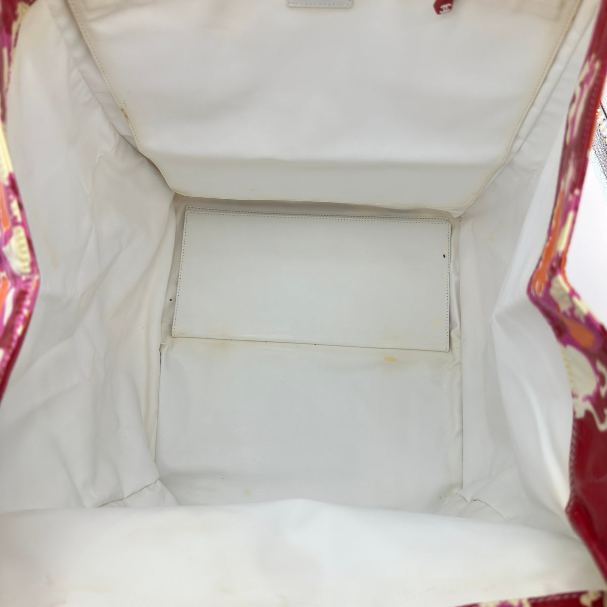 Chanel High Summer CC Print Patent Leather Multicolor Tote Bag