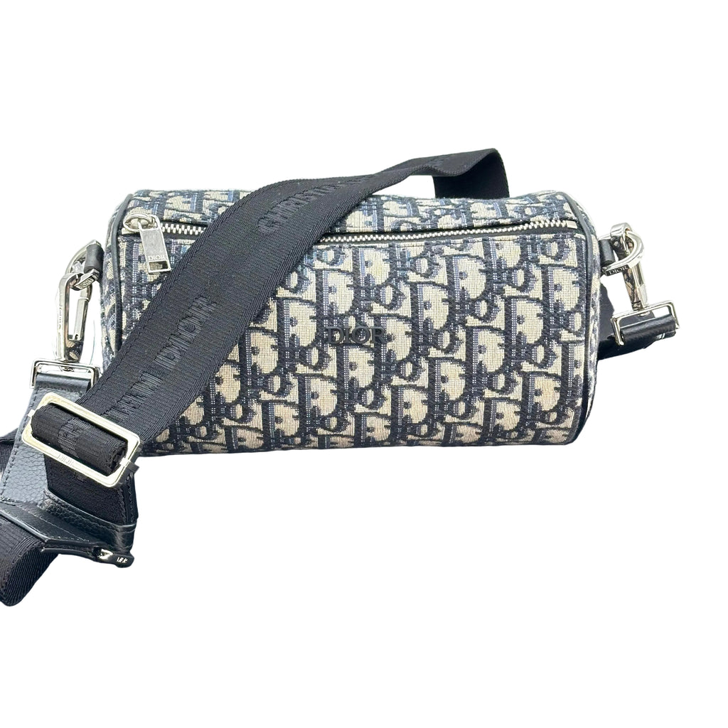 Christian Dior Roller Monogram Canvas Cylindrical Bag Shoulder Bag Crossbody Bag