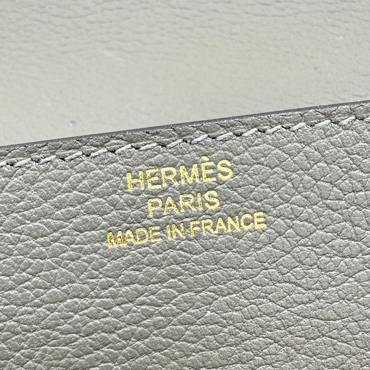 Hermès Roulis Slim Geldbörse Gris Meyer Evercolor Permabrass Hardware Z Stamp