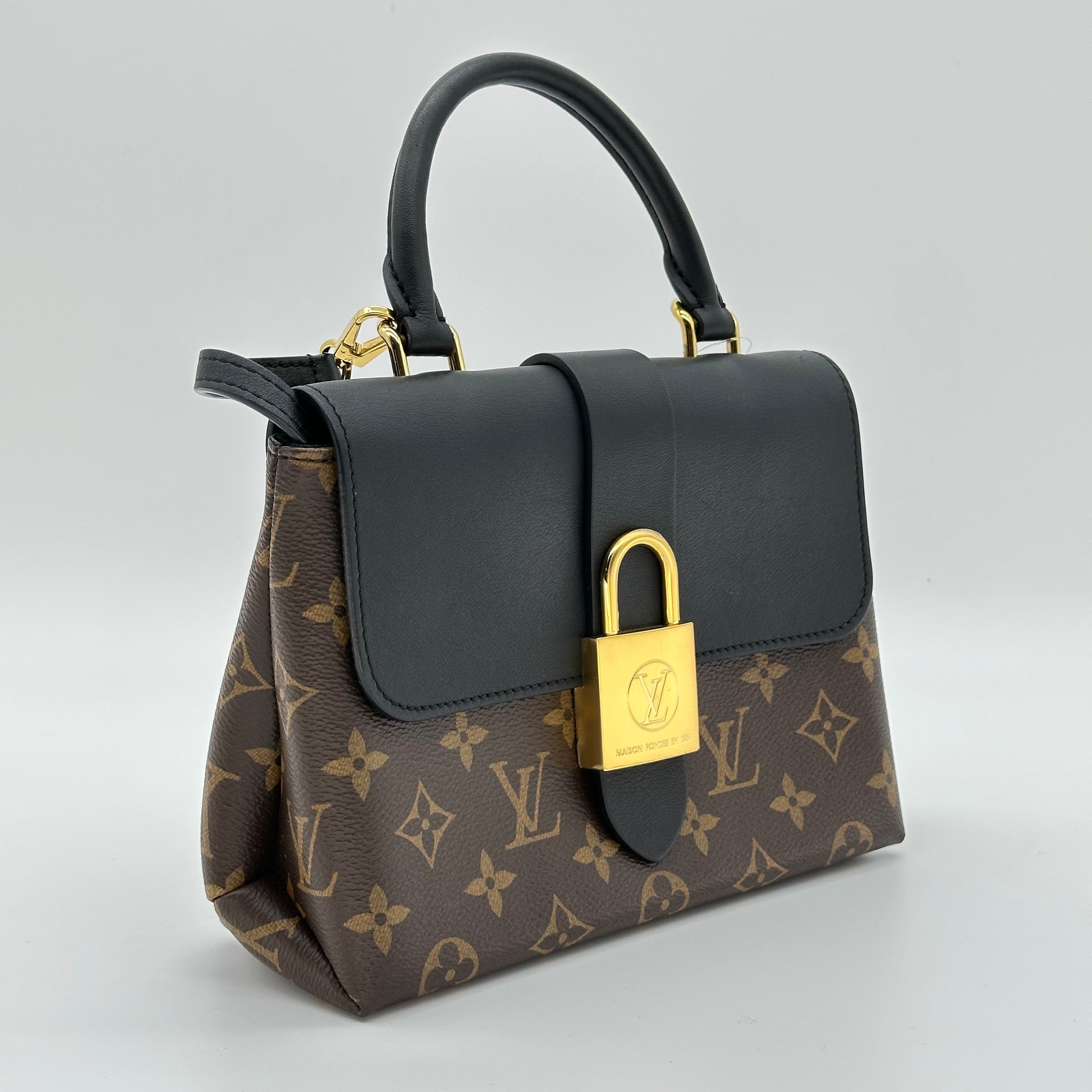 Louis Vuitton Locky BB M44141 Monogram Handbag ShoulderBag Black RFID