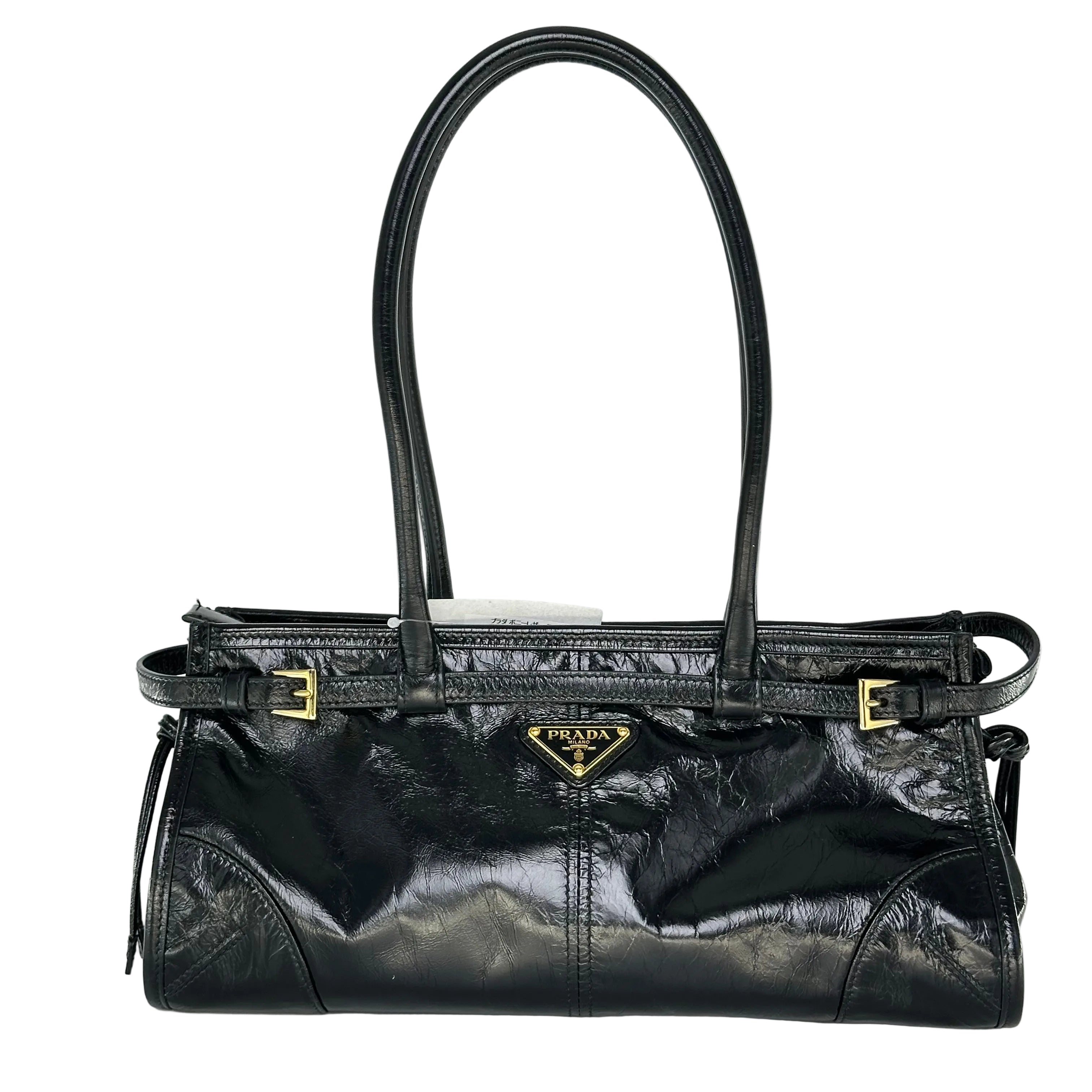 Prada Bonnie Calfskin Leather Handbag Shoulder Bag Crossbody Medium