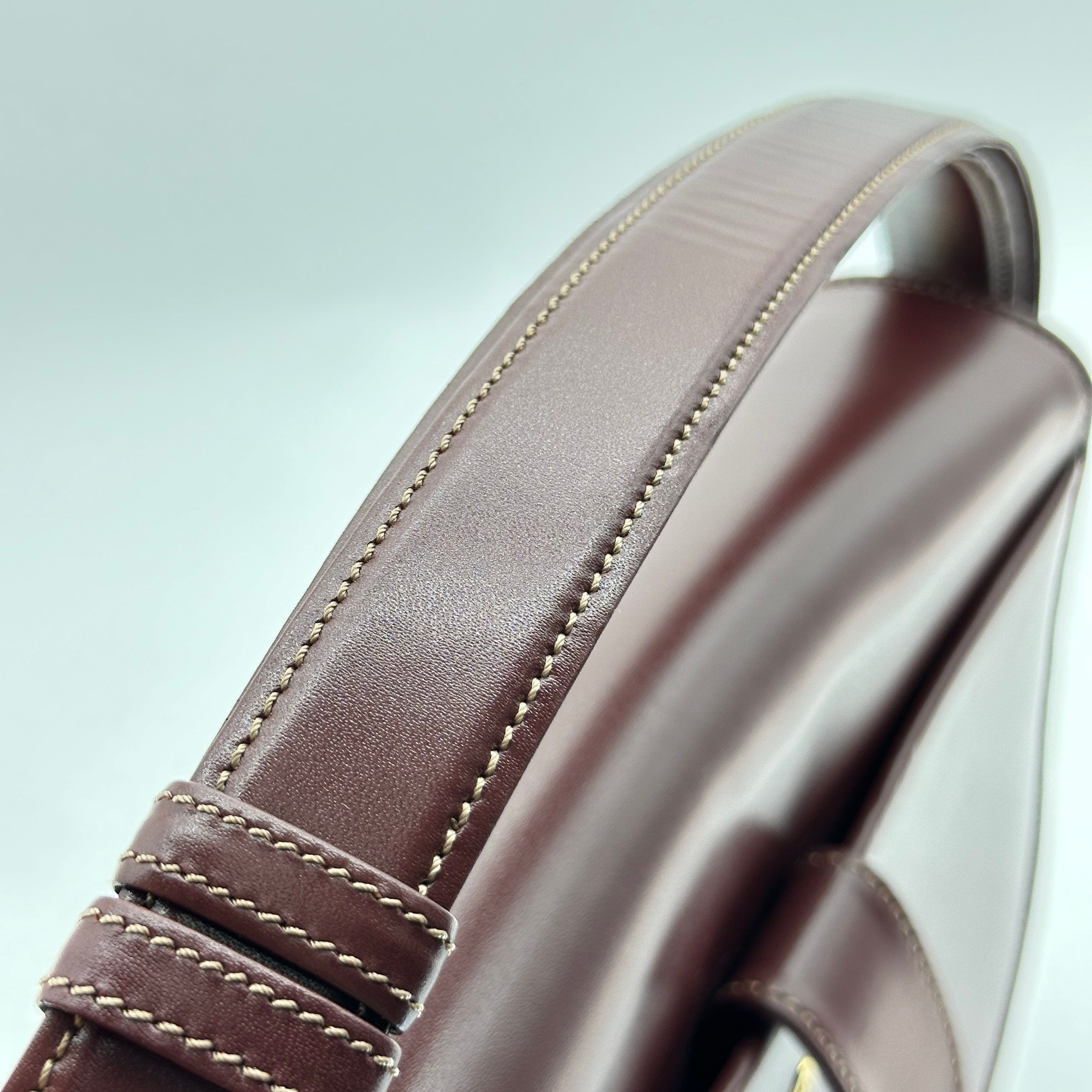 cariter must de cartier burgundy bordeaux shoulder bag