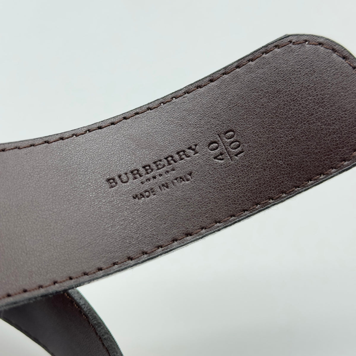 Burberry Vintage Check Pink Leather Belt