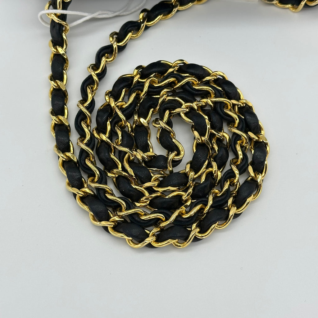 Chanel Matelasse Mini Chain Shoulder Bag Coco Mark Gold Hardware Black 0 Series