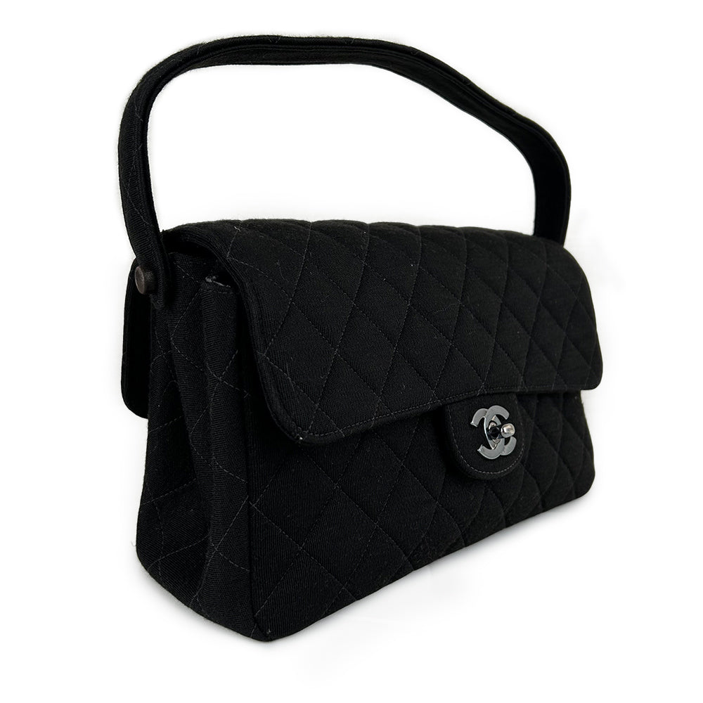 CHANEL Matelassé Coco Mark Double-Faced Cotton Handbag 4 Series