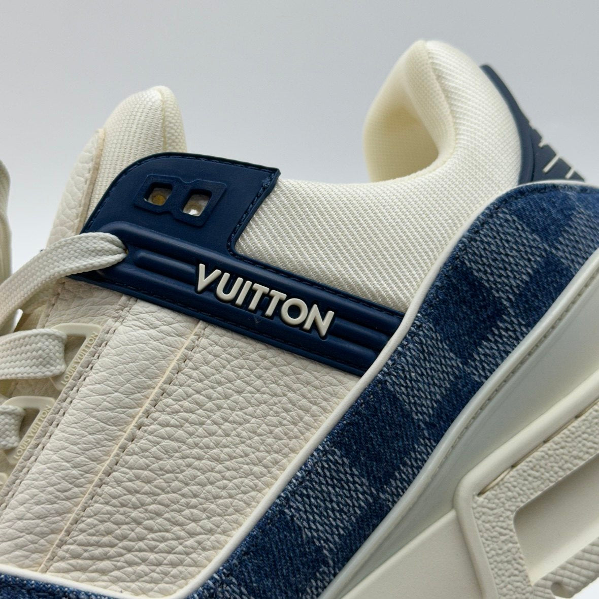 Louis Vuitton Damier LV Trainer Blue White Sneakers