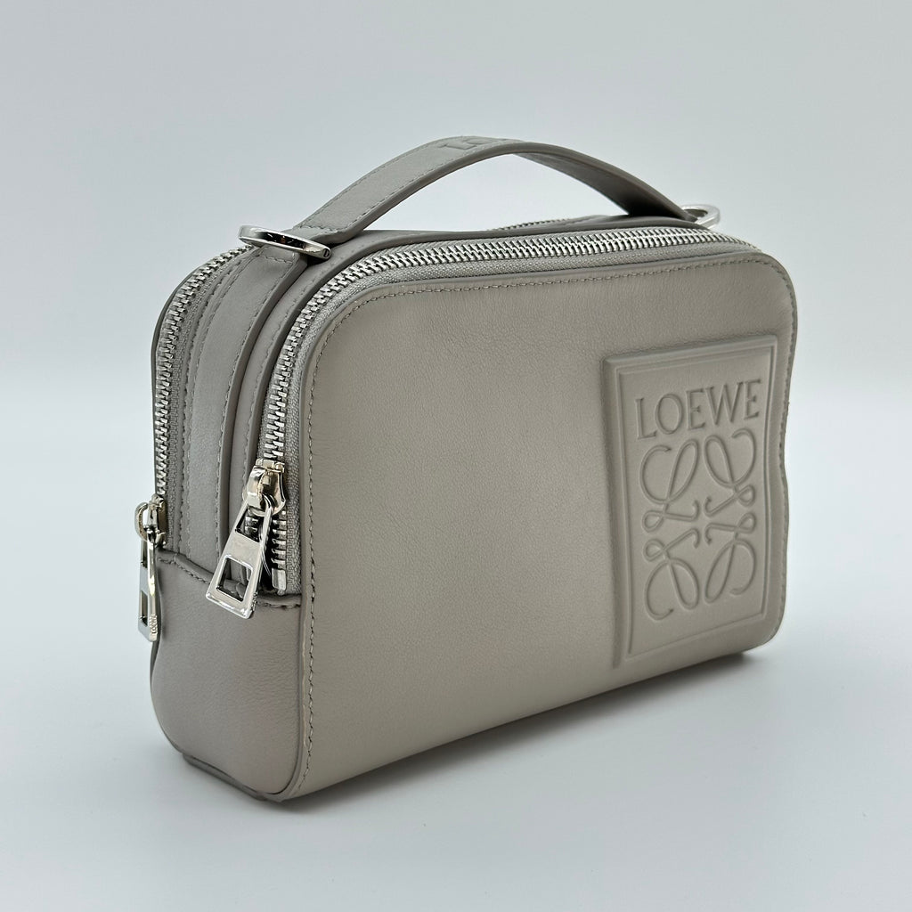 Loewe Men's Mini Crossbody Camera Bag in Satin Leather 2way
