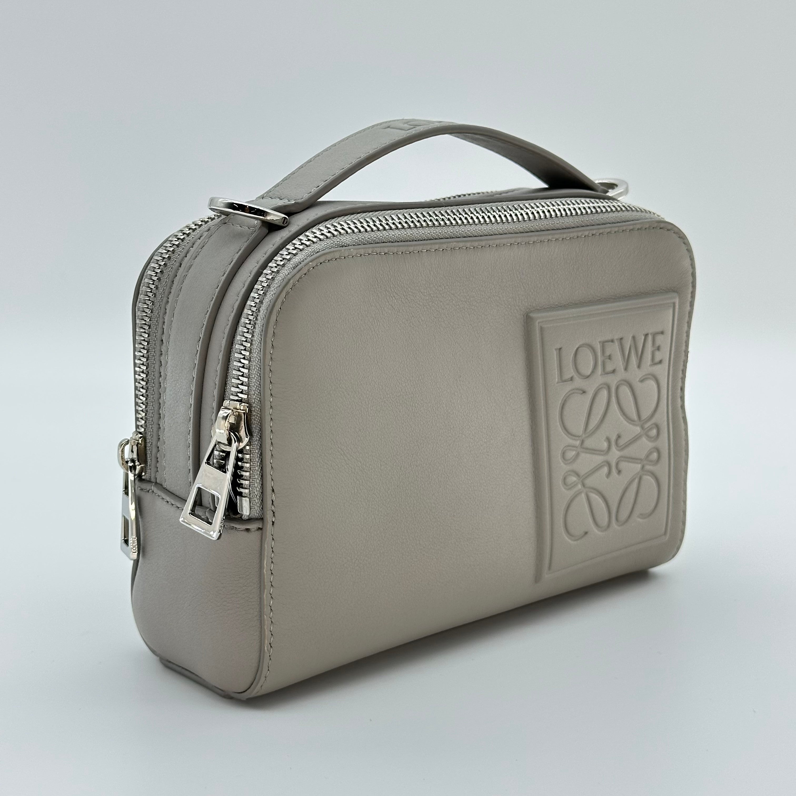 Loewe Men's Mini Crossbody Camera Bag in Satin Leather 2way