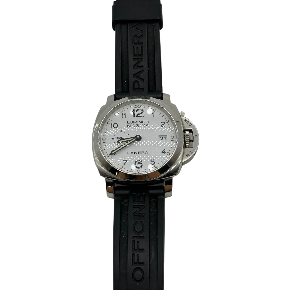 Panerai Luminor GMT Stainless Steel Black Rubber Watch