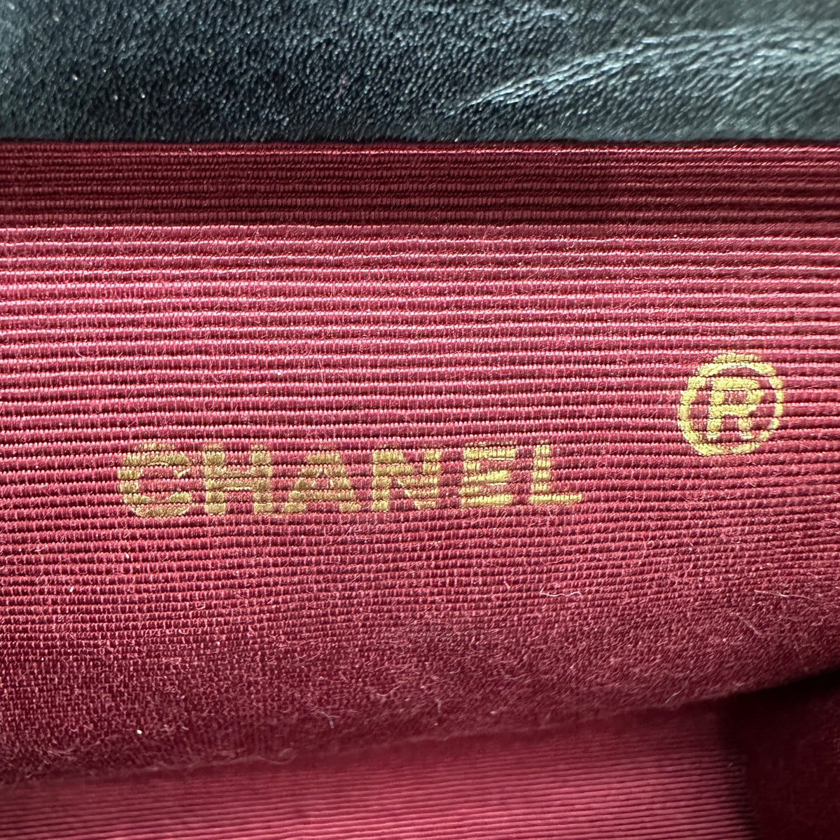 Chanel Coco Mark Black Fabric Chain Shoulder Bag