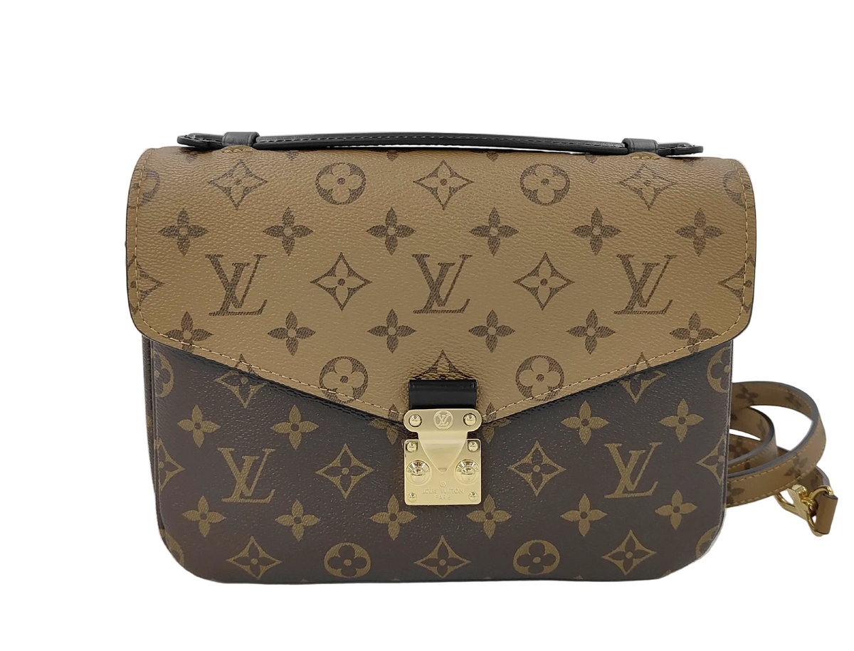 Louis Vuitton Monogram Reverse Pochette Metis MM Brown Shoulder Bag