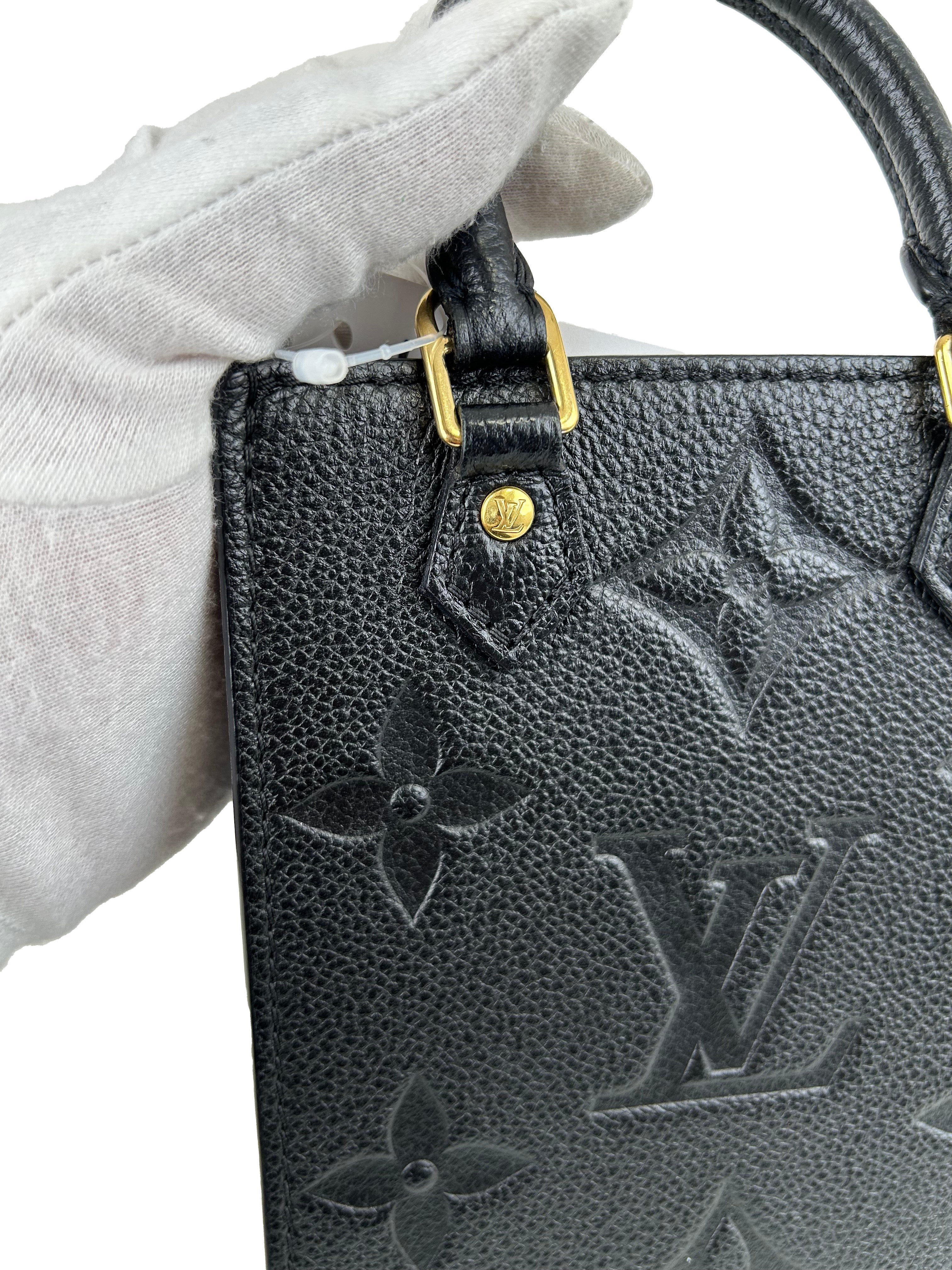 루이비통 Petite Sac Plat 모노그램 Empreinte 미니 핸드백 숄더백 M81417 RFID