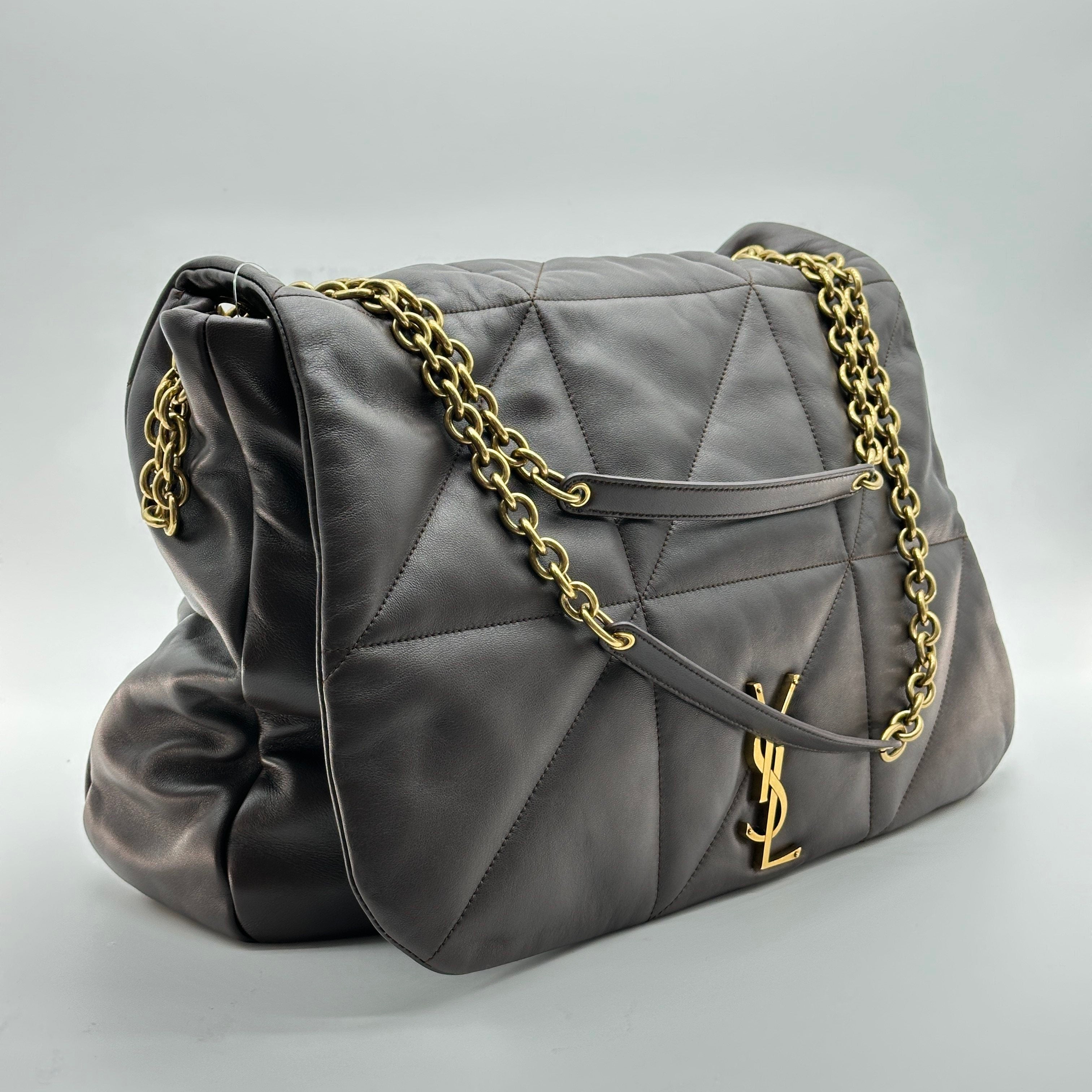 yves saint laurent  paris Jamie leather chain shoulder bag brown 805859