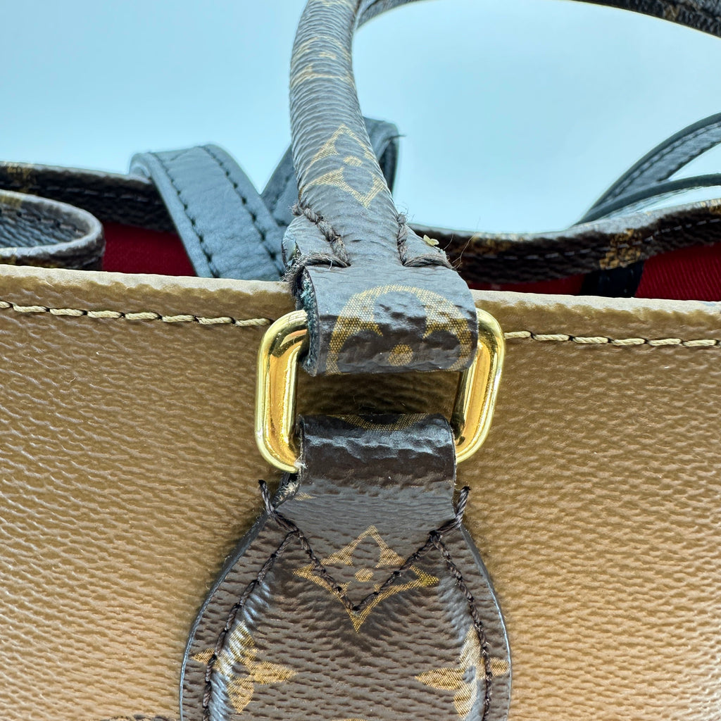 Louis Vuitton Giant Monogram Reverse On the Go MM M45321  Brown There was an RFID response