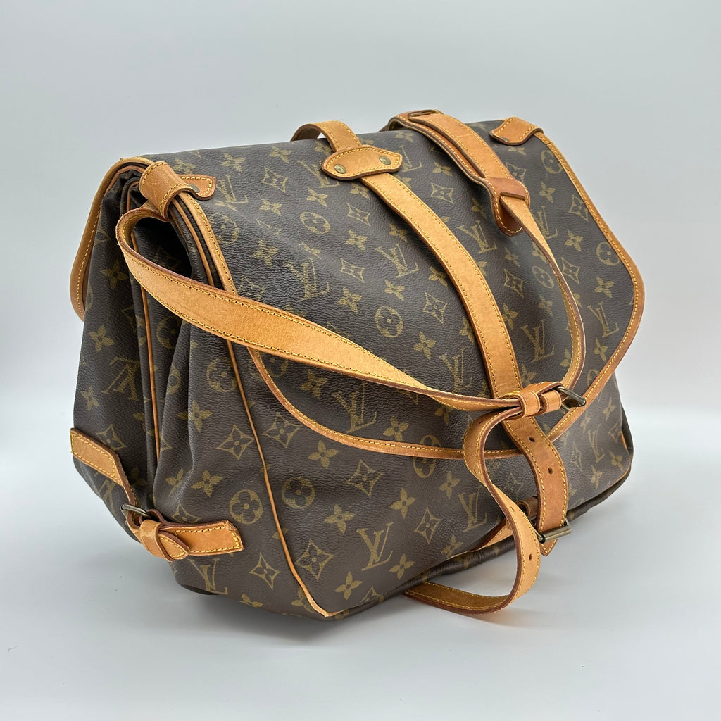 LOUIS VUITTON Monogram Saumur Shoulder Bag Crossbag Vintage