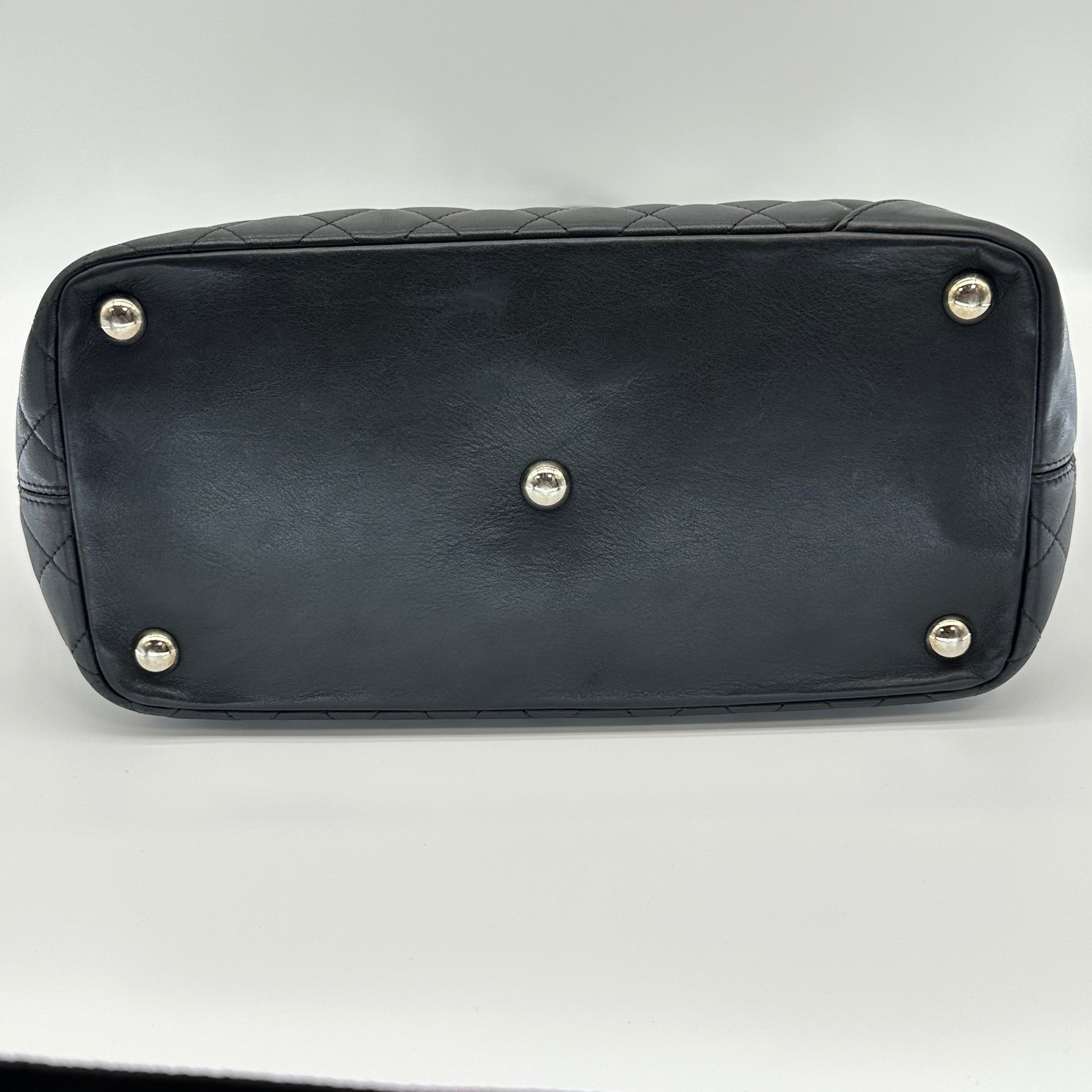 Chanel Cambon Leather Tote Bag black