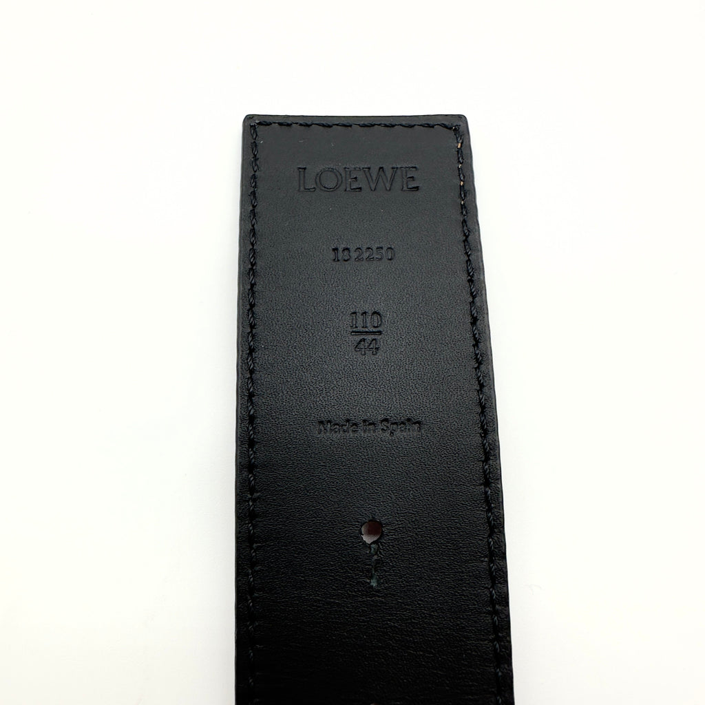 Loewe Calfskin Anagram Size 110 Black/Brown Belt