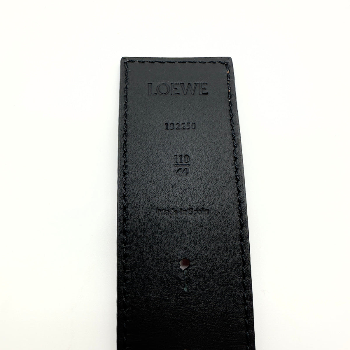 Loewe Calfskin Anagram Size 110 Black/Brown Belt