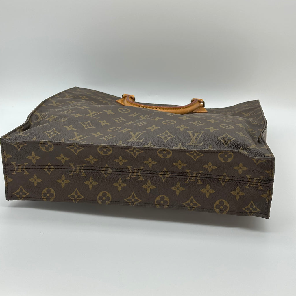 LOUIS VUITTON Monogram Sac Plat Tote HandBag M51140