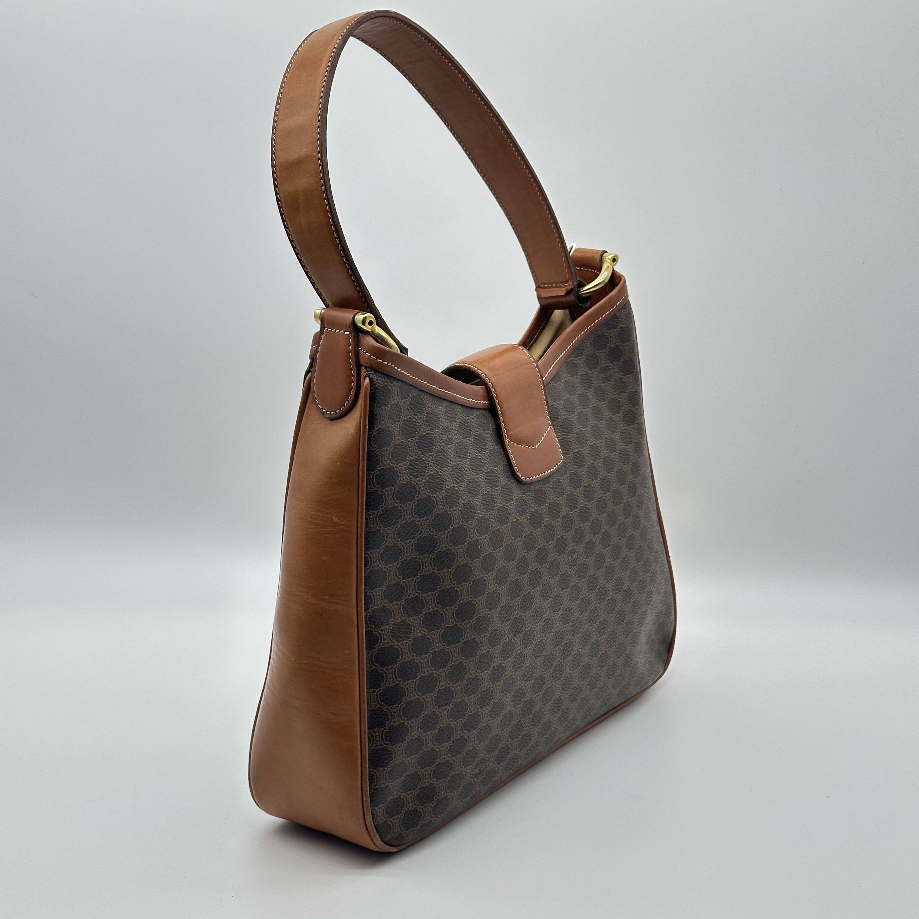 CELINE Macadam Shoulder HandBag Vintage