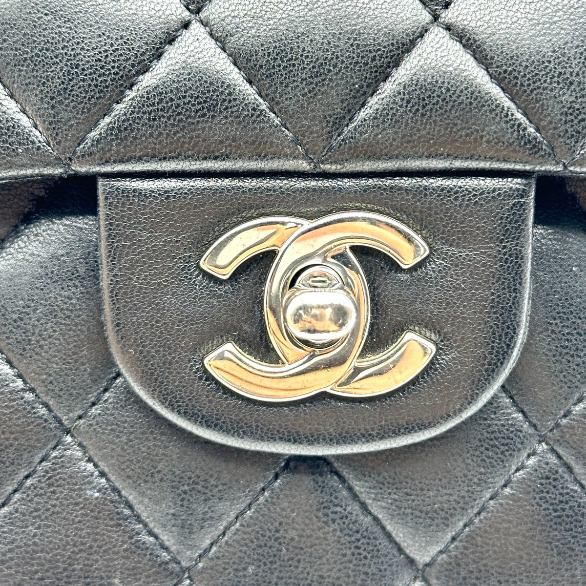 Chanel Quilted Lambskin Classic Double Flap Black Shoulder Bag