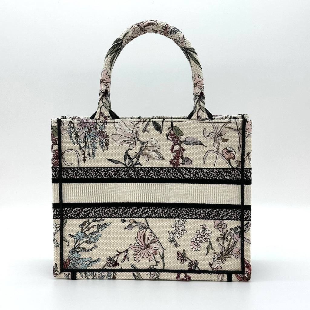 Christian Dior Book Tote canvas Handbag Small