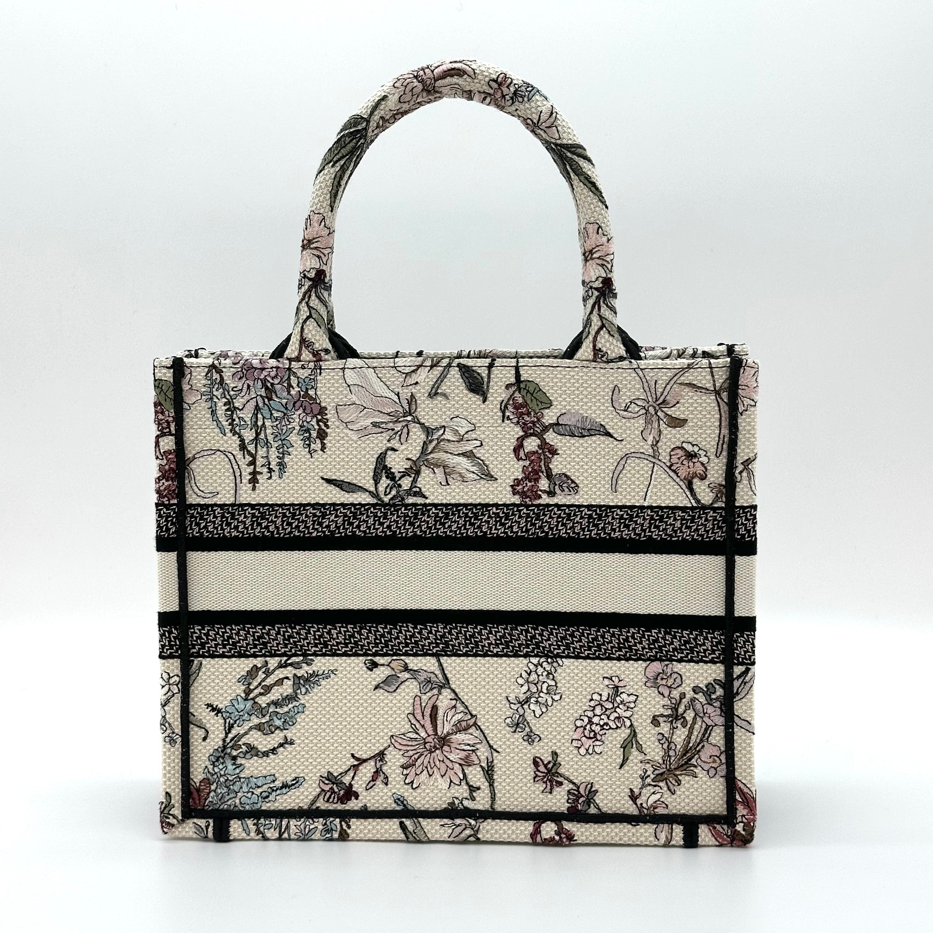 Christian Dior Book Tote canvas Handbag Small