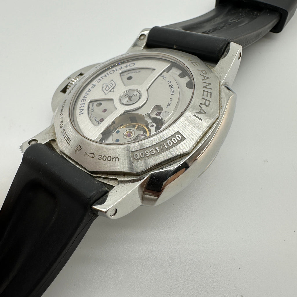 Panerai Luminor GMT Stainless Steel Black Rubber Watch