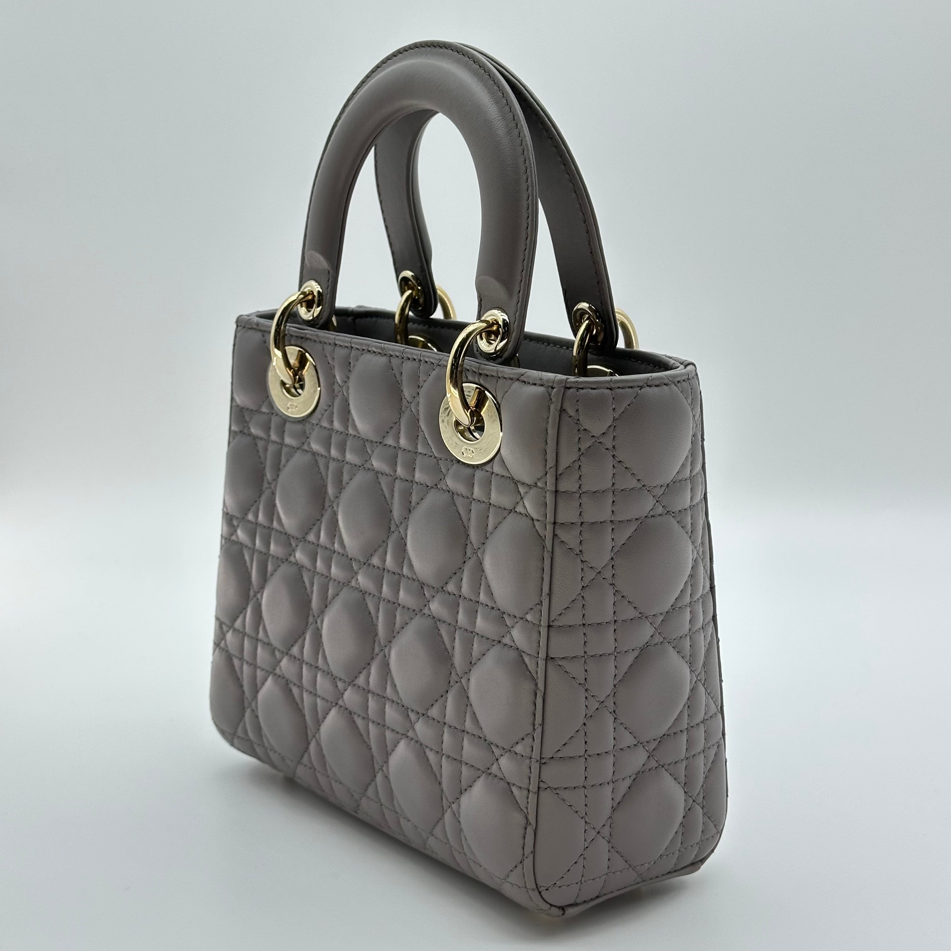 Christian Dior Lambskin Small My ABCDior Lady Dior