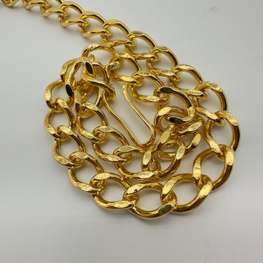 Chanel Gold Chain Coco Mark Medallion Belt
