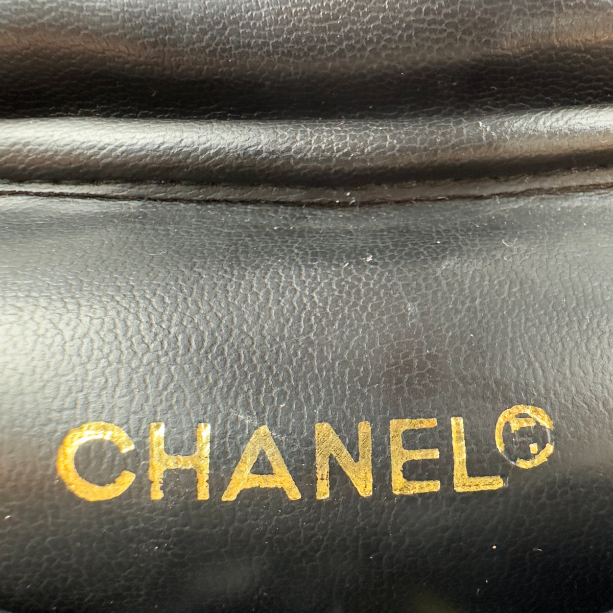 Chanel Quilted Caviar Leather Coco Mark Small Black Vanity Case