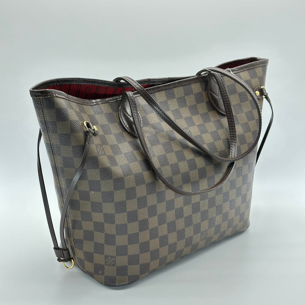 Bolso Neverfull MM de Louis Vuitton en lona Damier Ebene