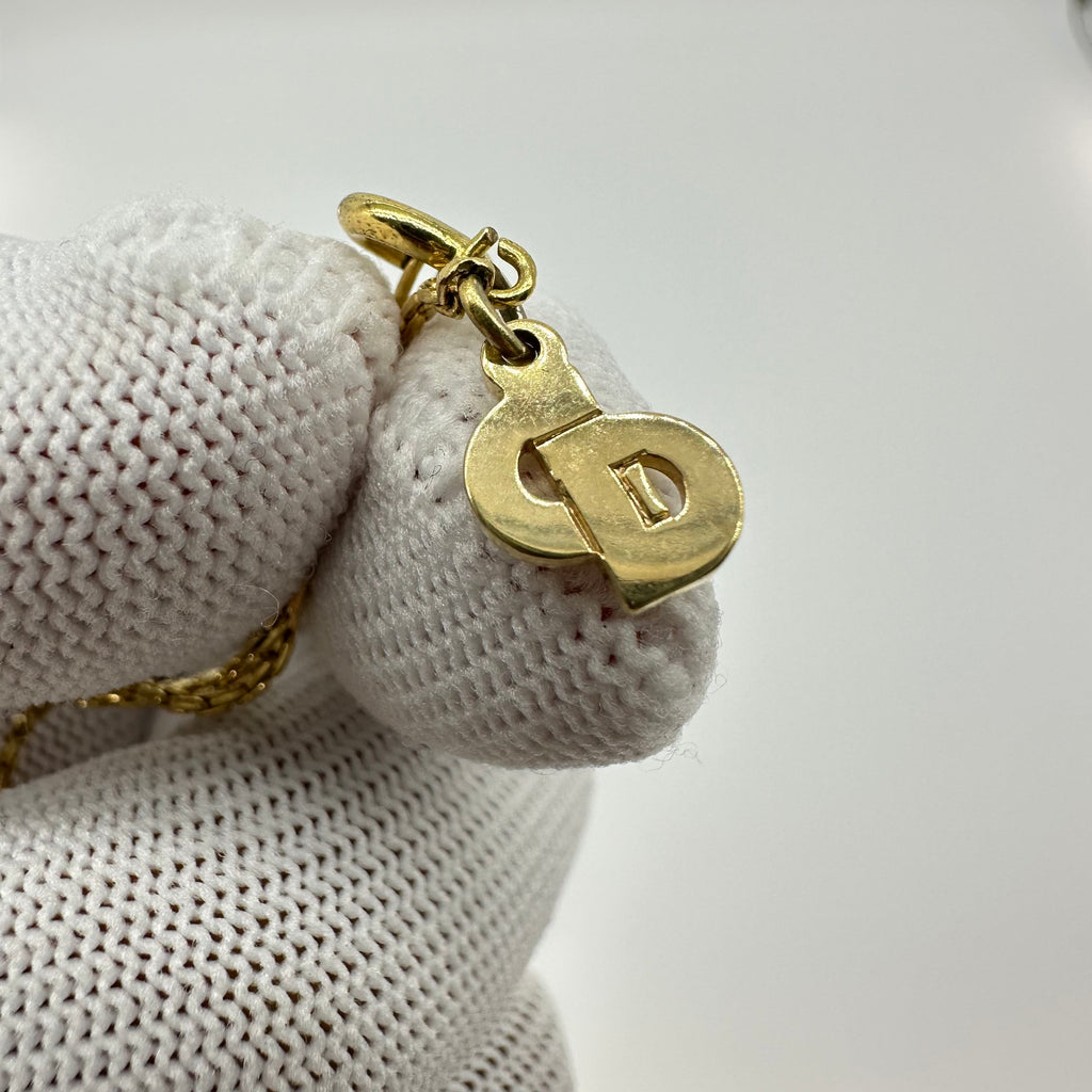 Christian Dior CD Logo Necklace