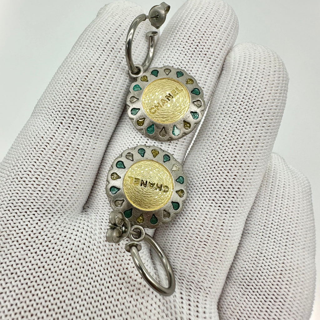 Chanel Flower Motif Earrings